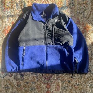 The North Face Black and Royal Blue Jacket